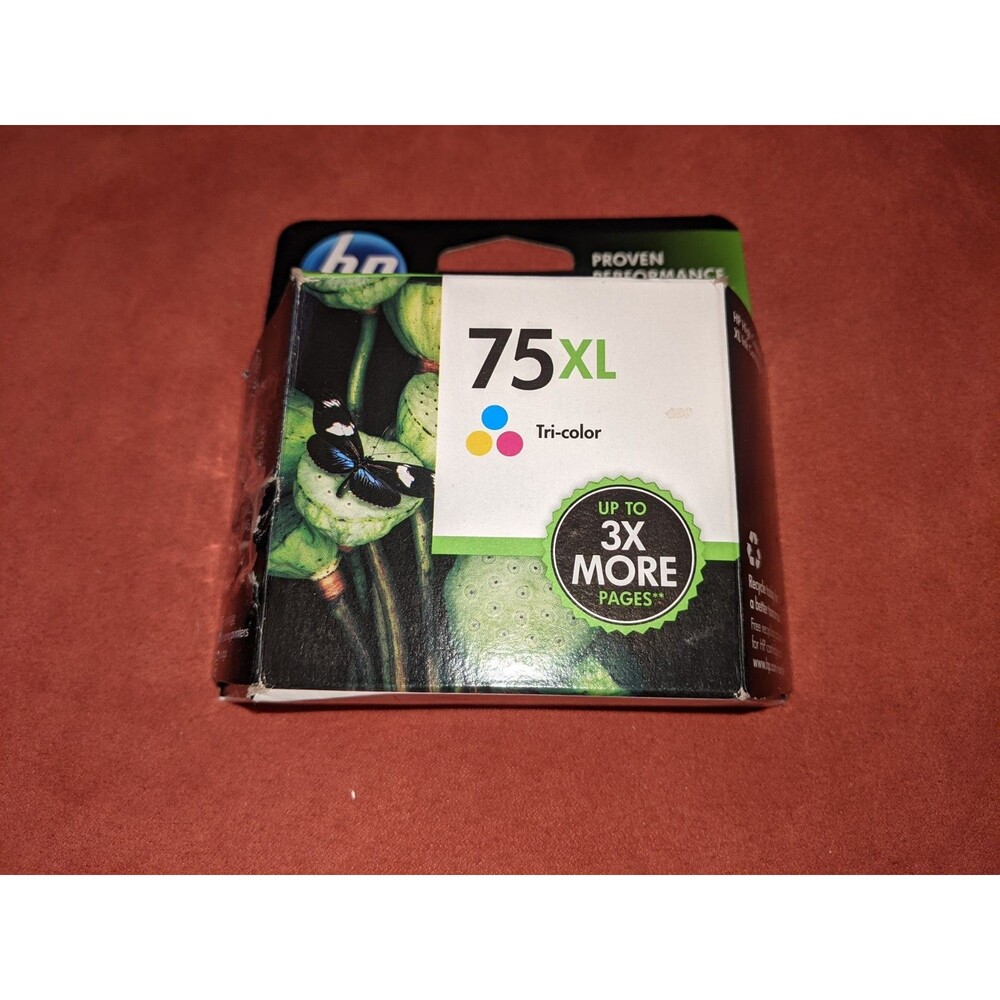 Genuine HP 75XL Tri-Color Ink, New In Box